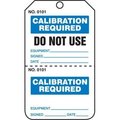 Accuform SAFETY TAG CALIBRATION REQUIRED  TPP202PTM TPP202PTM